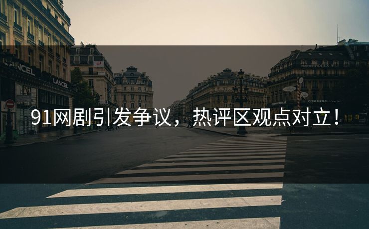 91网剧引发争议，热评区观点对立！