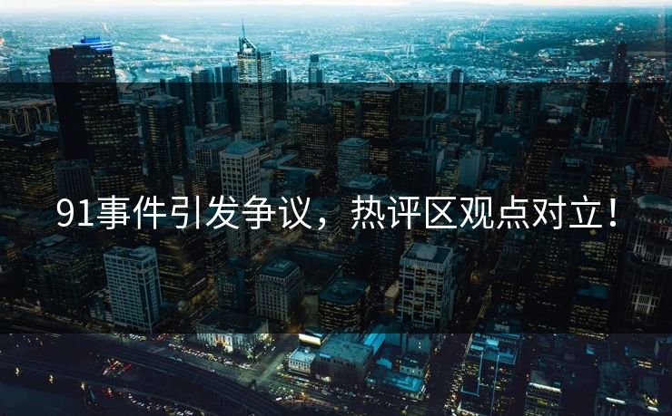 91事件引发争议，热评区观点对立！