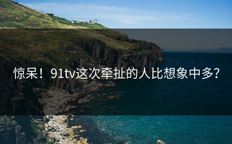 惊呆！91tv这次牵扯的人比想象中多？